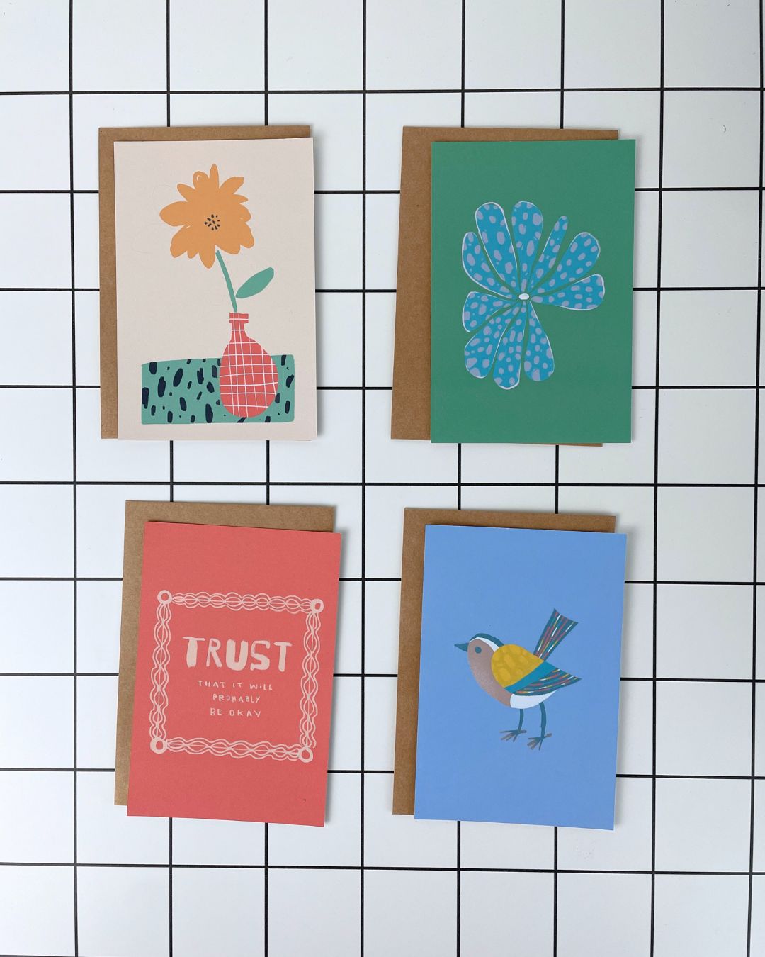 Heart Collection - Flat Notecard Set of 8