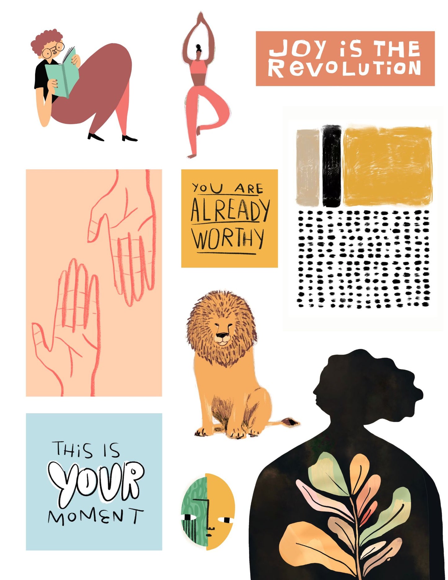 Joy is the Revolution Printable Collage Kit
