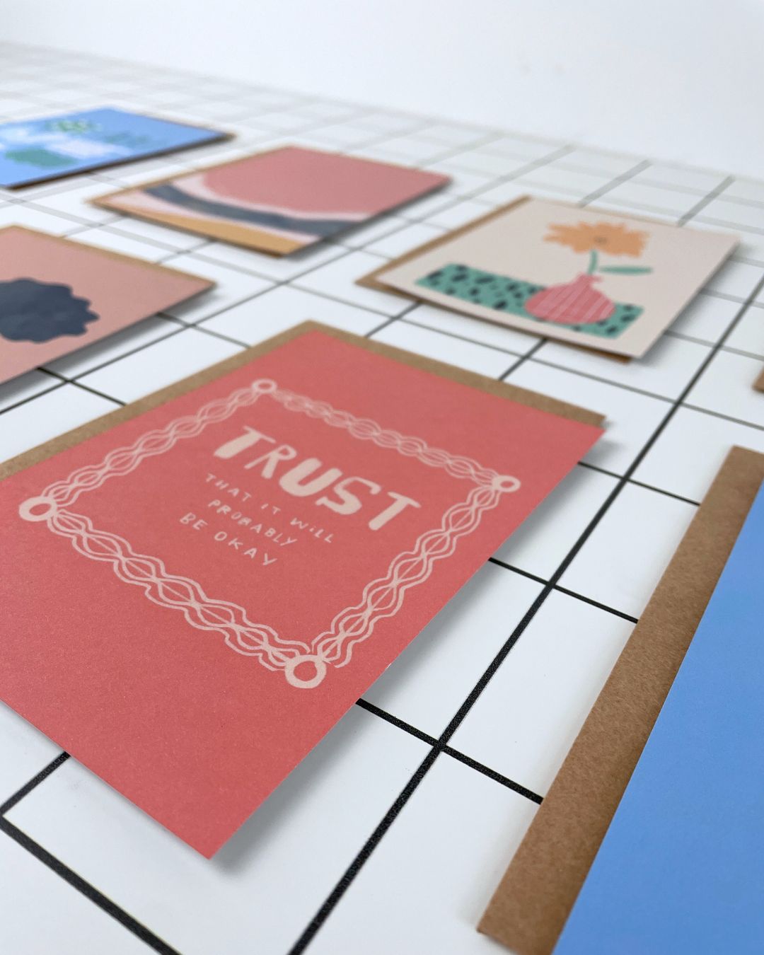 Heart Collection - Flat Notecard Set of 8