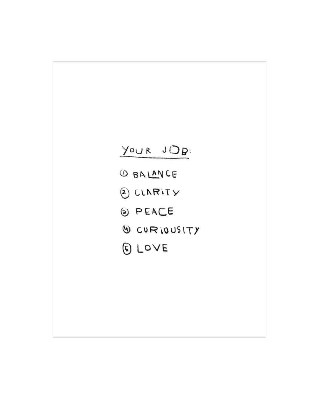 PREORDER "Your Job" Art Print