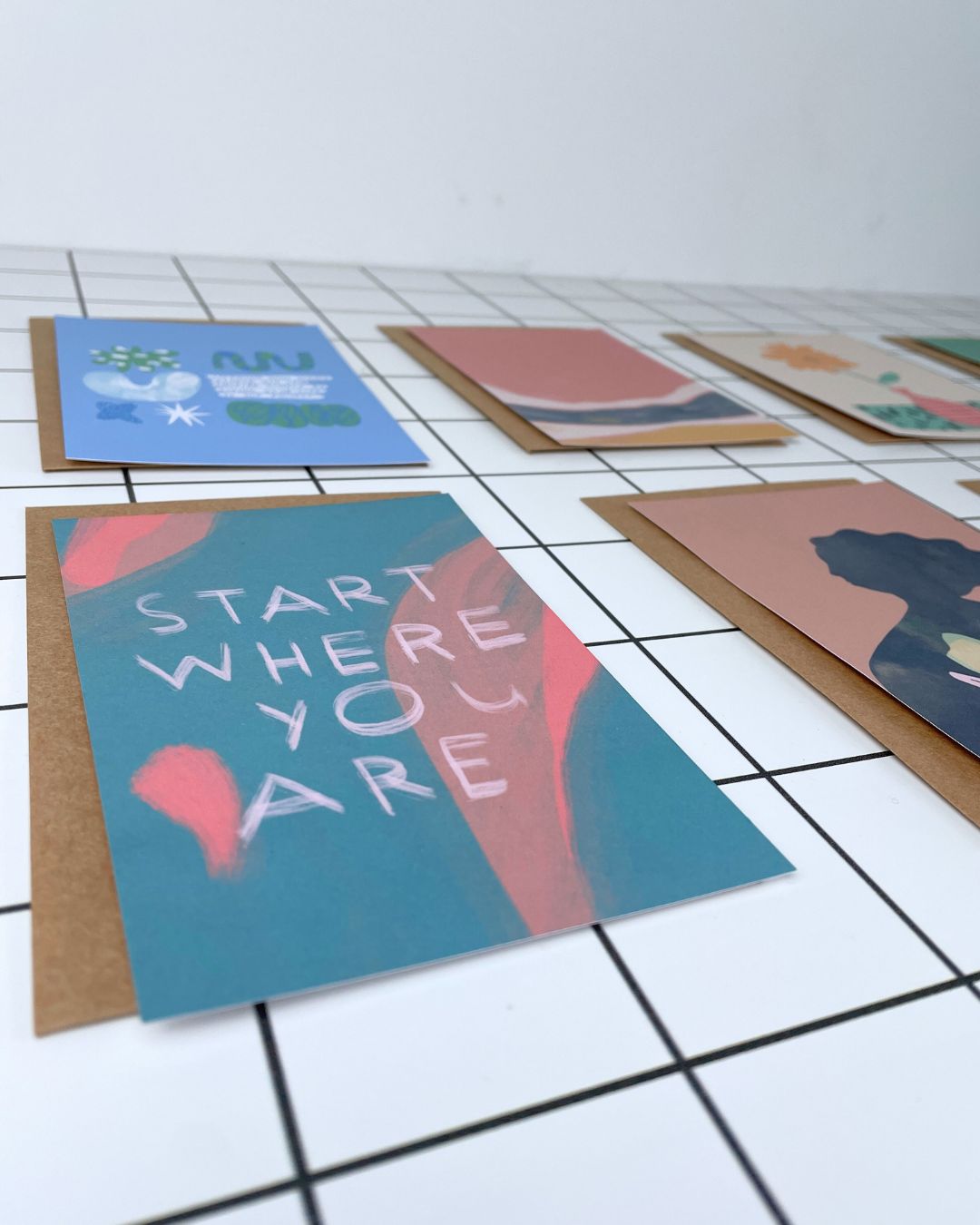 Heart Collection - Flat Notecard Set of 8