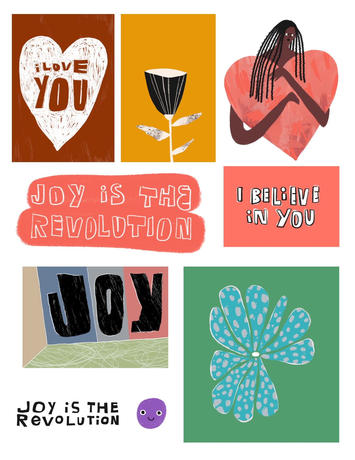 Joy is the Revolution Printable Collage Kit