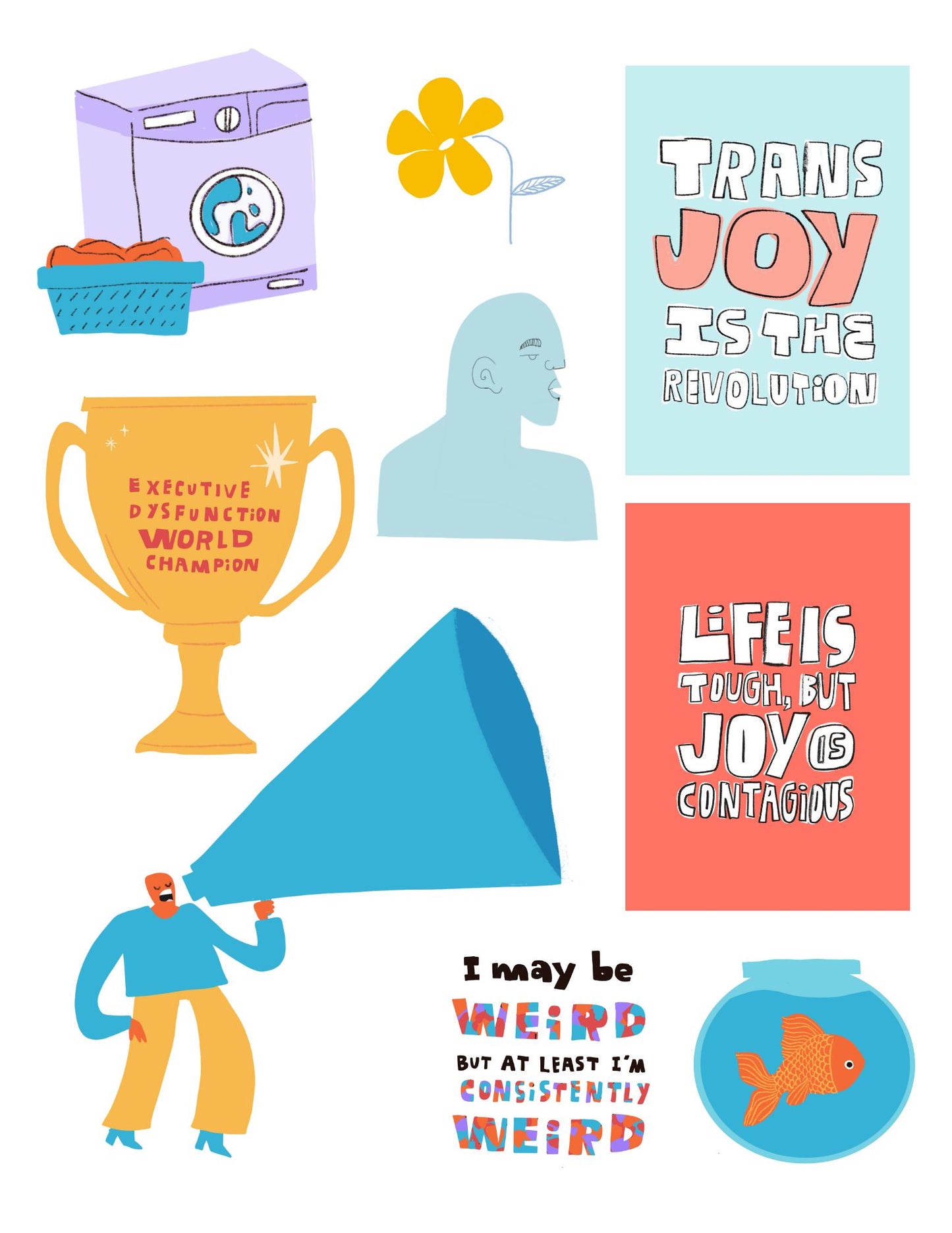 Joy is the Revolution Printable Collage Kit