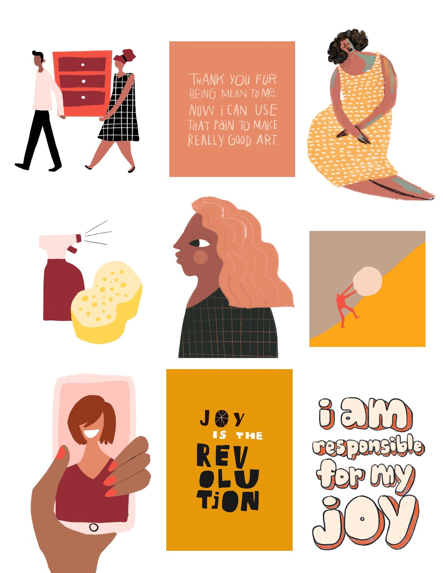 Joy is the Revolution Printable Collage Kit