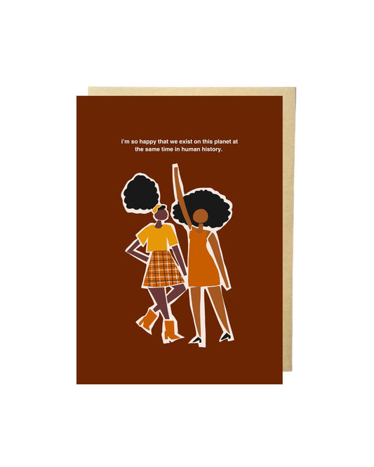 PREORDER “Same Time, Same Planet” Flat Greeting Card