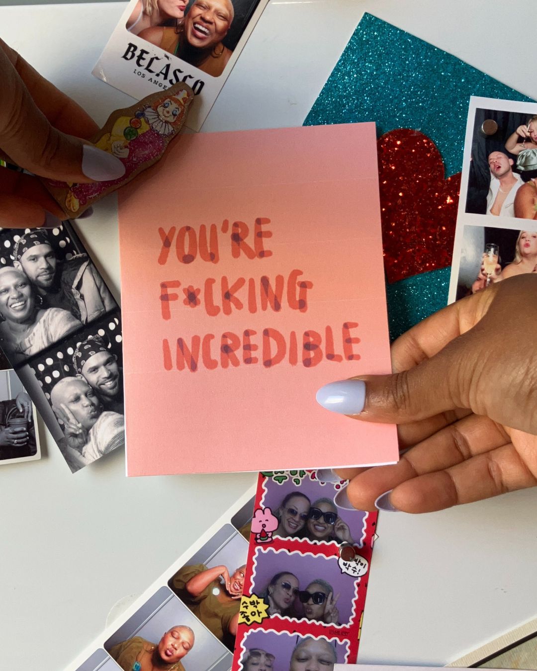 "You're F*cking Incredible" Greeting Card