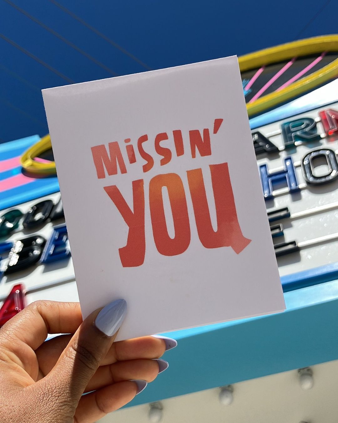 "Missin' You" Greeting Card