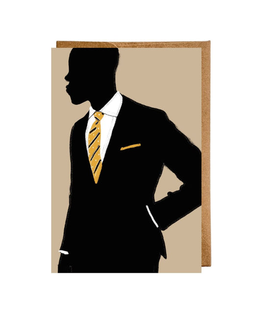 PREORDER "Suit and Tie" Flat Greeting Card