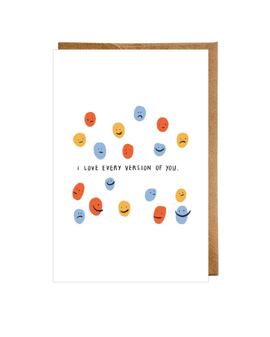 PREORDER "I Love Every Version of You" Flat Greeting card