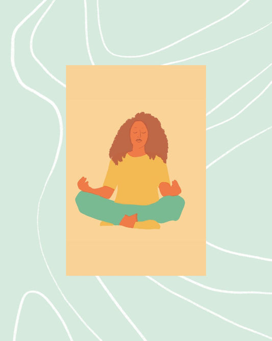 "Meditation is my secret weapon" Mini Art Print