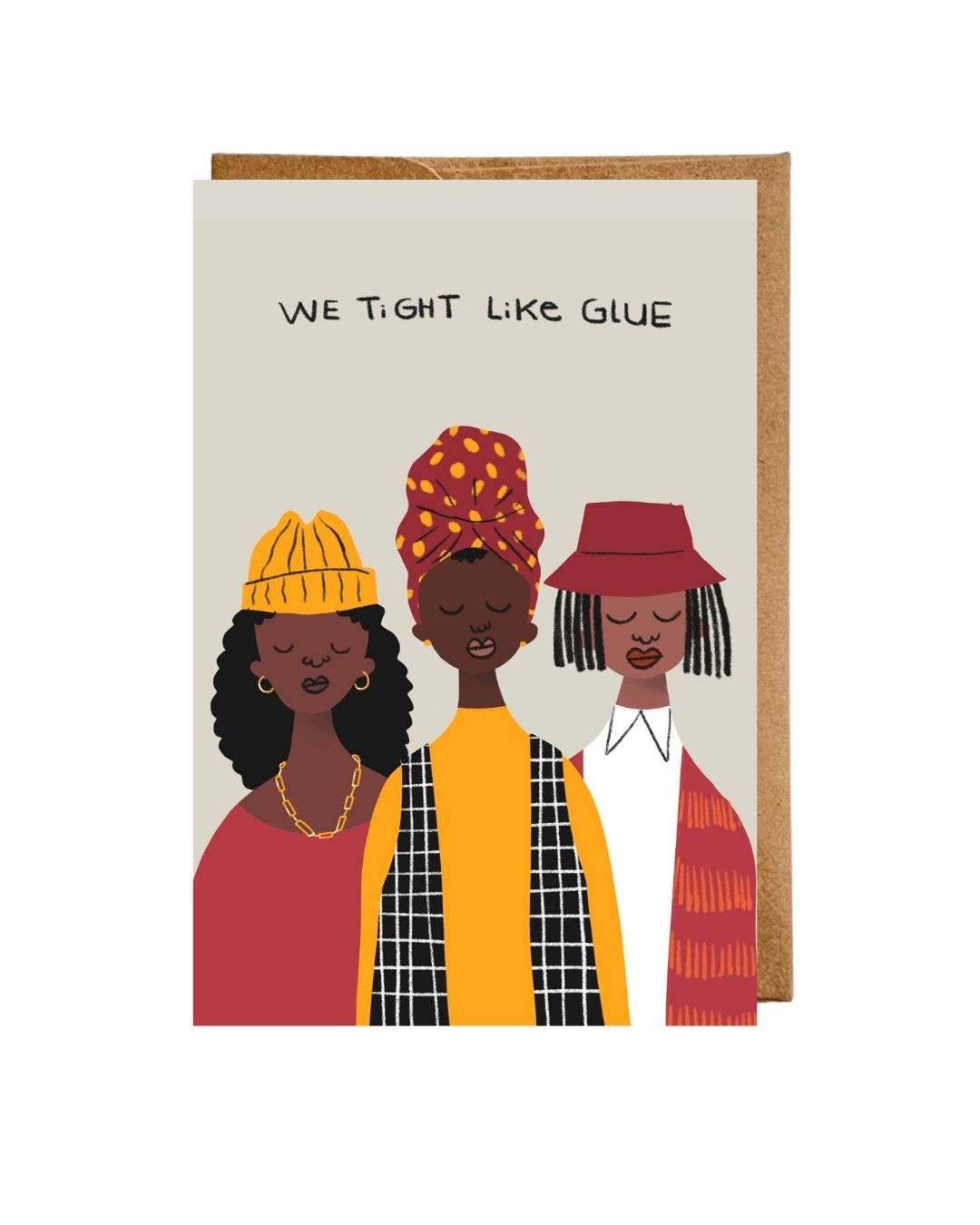 PREORDER "We Tight Like Glue" Flat Greeting Card