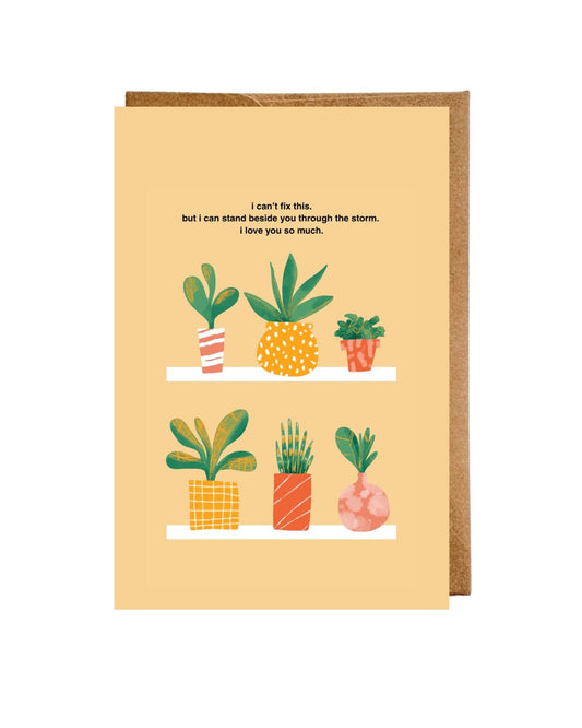 PREORDER"Beside You in the Storm" Flat Greeting Card