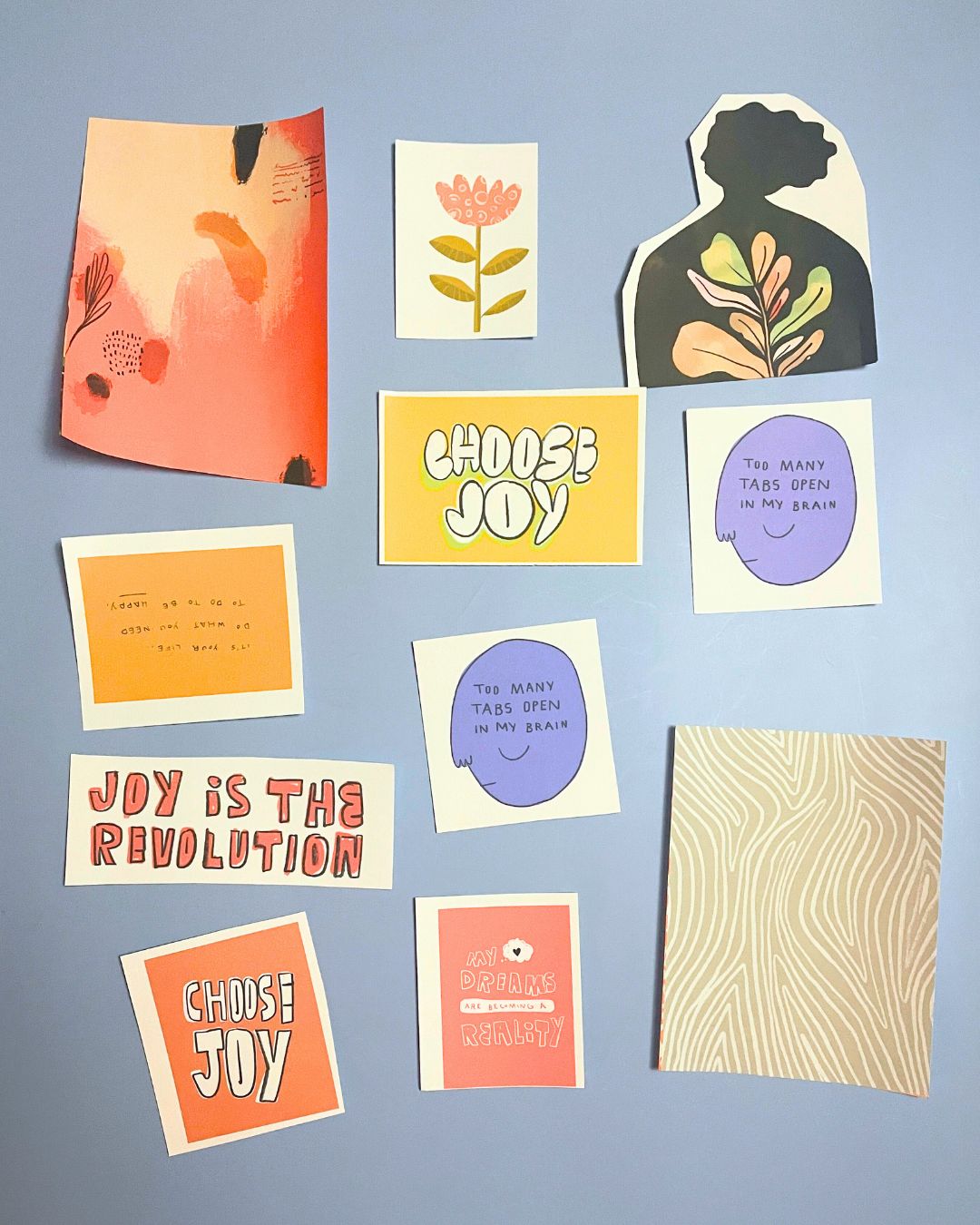 "Joy is the Revolution" 30 piece Collage Kits