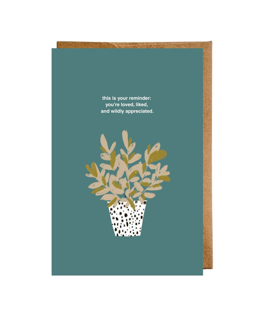 PREORDER “This Is Your Reminder” Flat Greeting Card