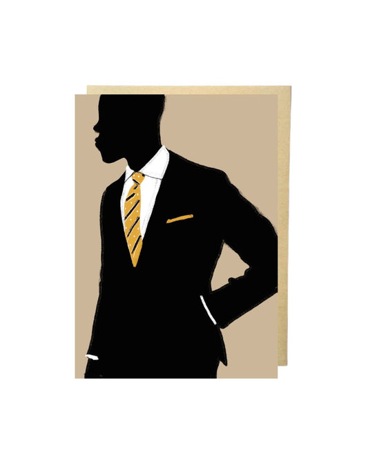 PREORDER "Suit and Tie" Flat Greeting Card