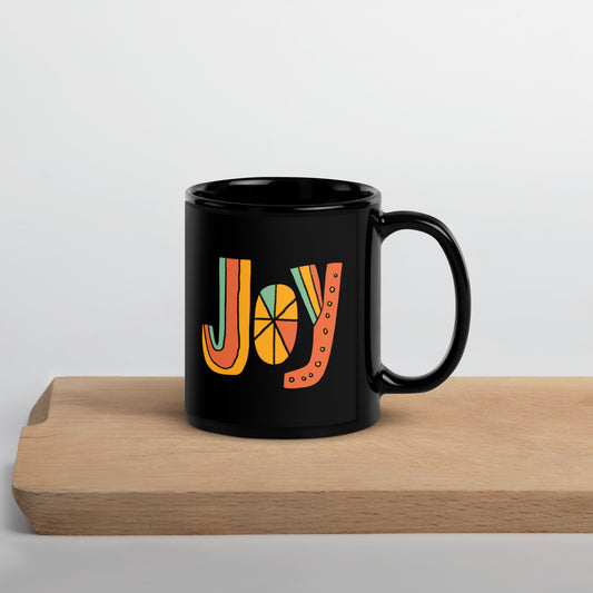 Joy Black Glossy 11 oz. Mug