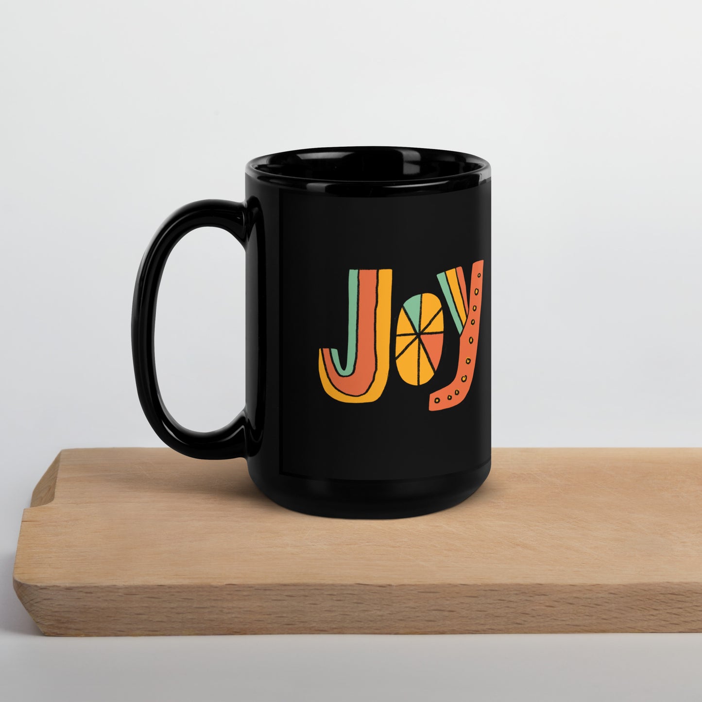 Joy Black Glossy 11 oz. Mug